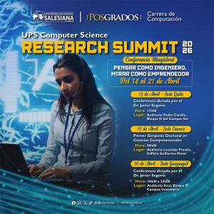 Afiche del UPS Computer Science Research Summit 2026
